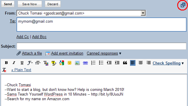 gmail chat symbols. Gmail-Popout-Compose